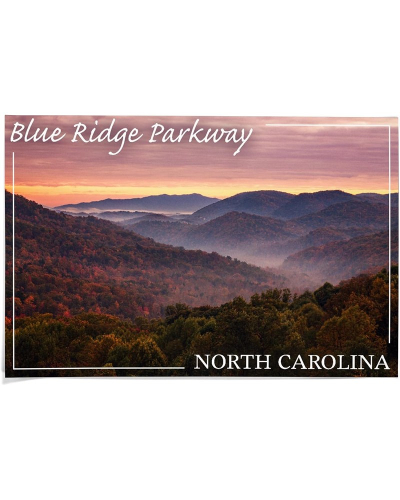 36x54 Inch Giclee Print, Blue Ridge Parkway, North Carolina, Great Smoky Mountains, Sunset $36.90 Totes