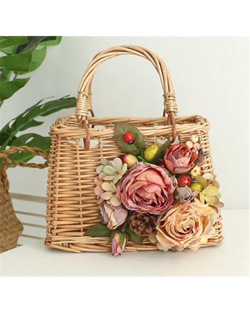 Summer Straw Ladies Handbag Rattan Beach Bag Woven Tote 3 $39.90 Totes