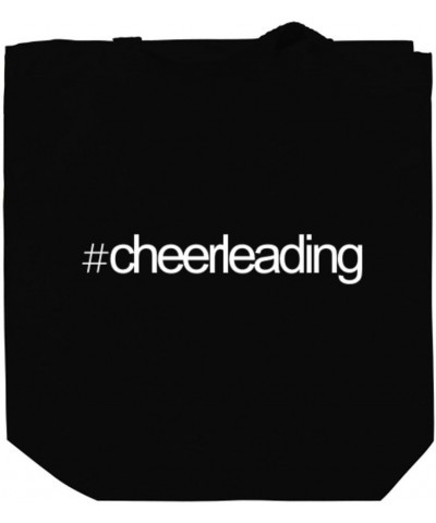 Hashtag Cheerleading Bold Text Canvas Tote Bag 10.5" x 16" x 4 $19.60 Totes