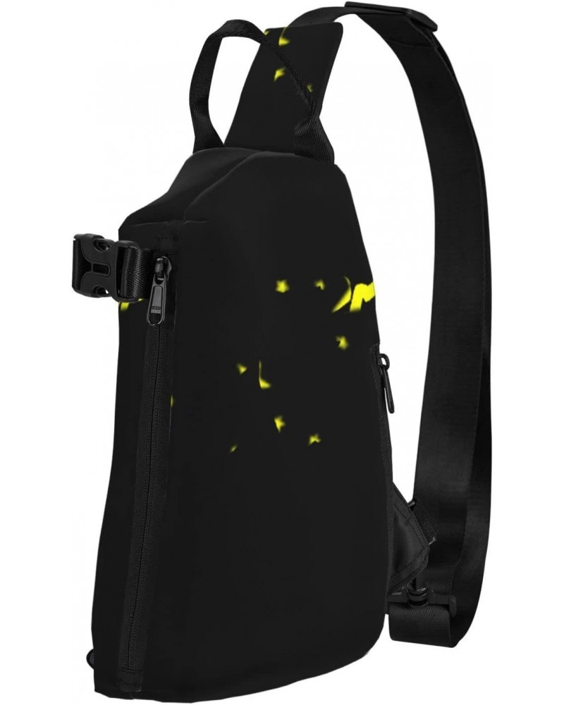 Crossbody Sling Backpack Star-Sheesh-Cool Travel Hiking Chest Daypack One Strap Shoulder Bag $18.25 Crossbody Bags