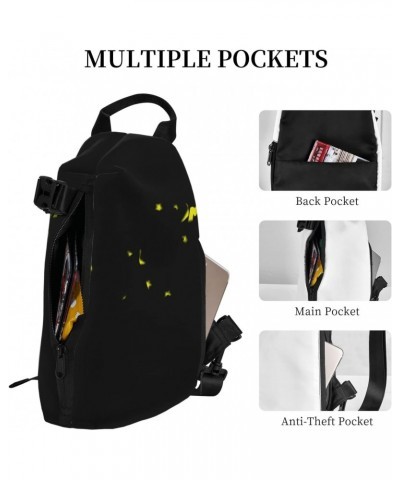 Crossbody Sling Backpack Star-Sheesh-Cool Travel Hiking Chest Daypack One Strap Shoulder Bag $18.25 Crossbody Bags