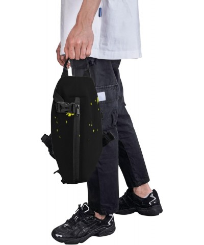 Crossbody Sling Backpack Star-Sheesh-Cool Travel Hiking Chest Daypack One Strap Shoulder Bag $18.25 Crossbody Bags