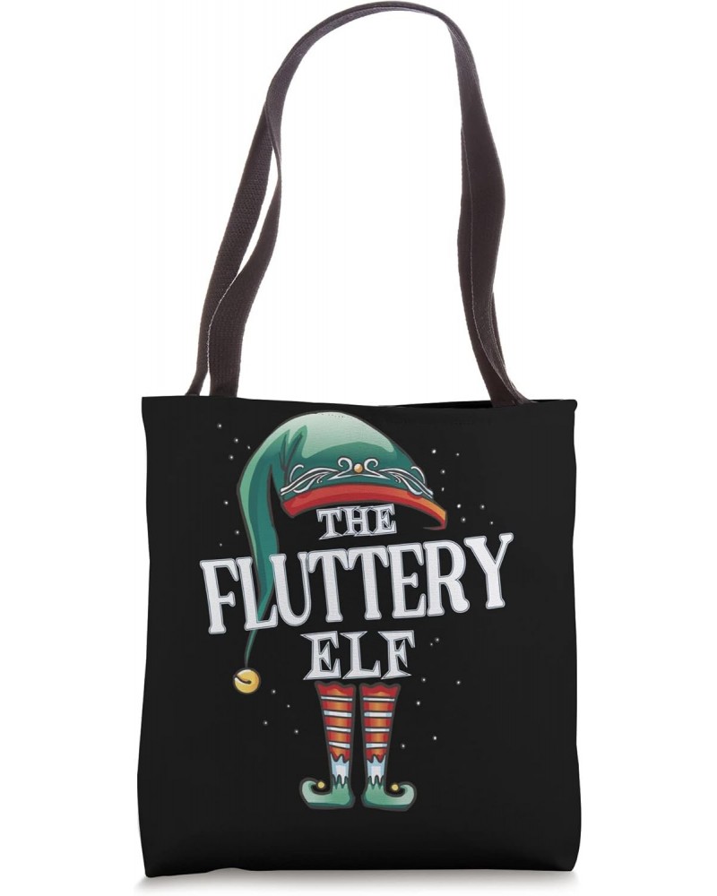 Fluttery Elf Christmas Group Xmas Pajama Party Tote Bag $13.41 Totes