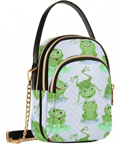 Cell Phone Purse Frog Cute Green Crossbody Handbag Durable Shoulder Bag Sturdy Travel Pouch Compact Chic Bag for Women Everyd...