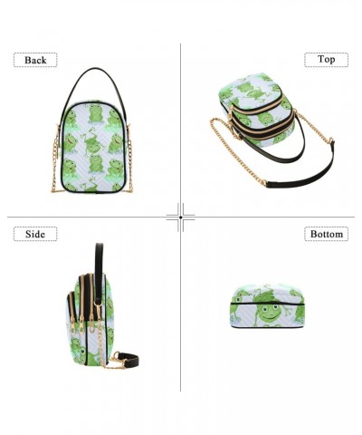 Cell Phone Purse Frog Cute Green Crossbody Handbag Durable Shoulder Bag Sturdy Travel Pouch Compact Chic Bag for Women Everyd...