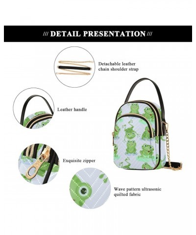 Cell Phone Purse Frog Cute Green Crossbody Handbag Durable Shoulder Bag Sturdy Travel Pouch Compact Chic Bag for Women Everyd...