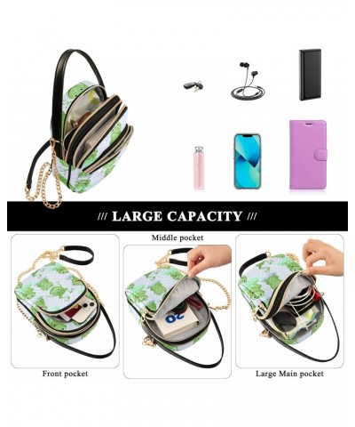 Cell Phone Purse Frog Cute Green Crossbody Handbag Durable Shoulder Bag Sturdy Travel Pouch Compact Chic Bag for Women Everyd...