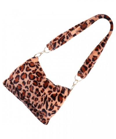 3 Pcs Plush Tote Bag Women Plush Bag Womens Bag Sling Bag Lady Plush Leopard Over The Shoulder Purses for Women Cow Crossbody...