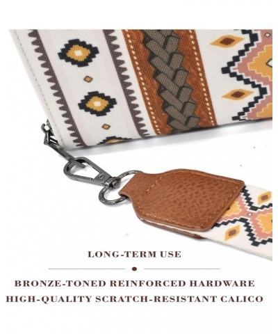 Wristlet Wallets Western Wallet Boho Aztec Credit Card Holder Crossbody Purse Leather Clutch Purses for Women (Black) Light B...