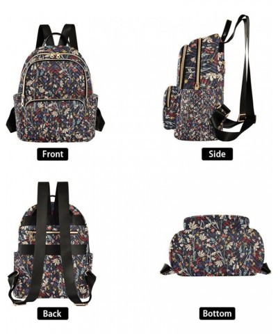 Women Backpack Cute Wild Flower Spring Flora Anti-Theft Travel Backpack with Luggage Belt Lightweight Handbag Lady Purse Room...