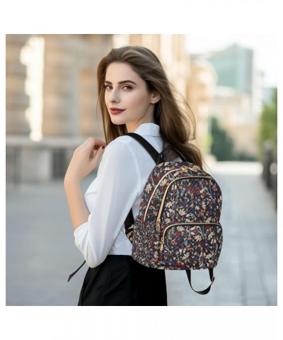 Women Backpack Cute Wild Flower Spring Flora Anti-Theft Travel Backpack with Luggage Belt Lightweight Handbag Lady Purse Room...