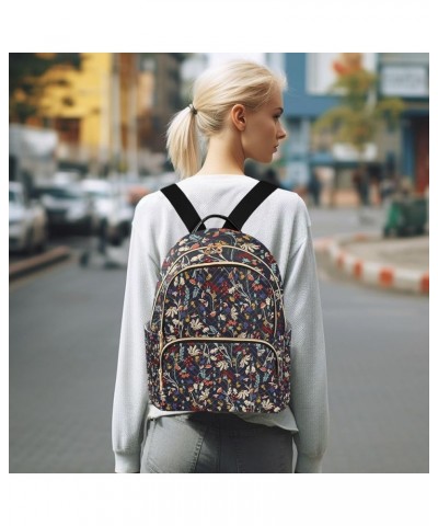 Women Backpack Cute Wild Flower Spring Flora Anti-Theft Travel Backpack with Luggage Belt Lightweight Handbag Lady Purse Room...