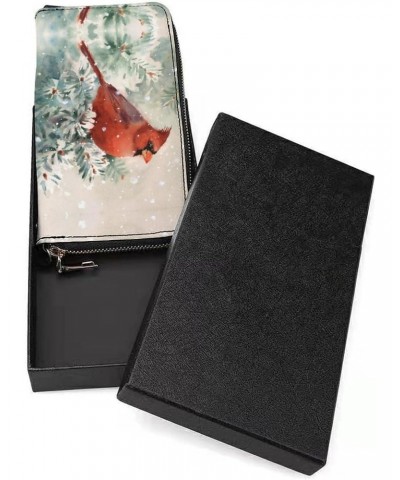 Winter Cardinal Bird Womens Wallet Bifold Wristlet Long Purse Handbag Credit Cards Holder ID Card Case Bag for Ladies $25.36 ...