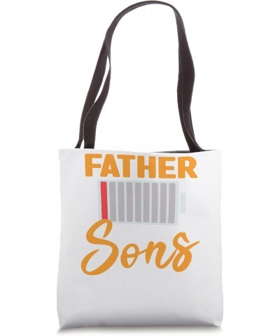 Father Of Two Sons Dad Tote Bag $16.21 Totes