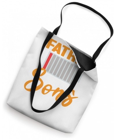 Father Of Two Sons Dad Tote Bag $16.21 Totes