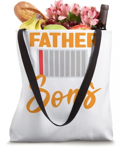 Father Of Two Sons Dad Tote Bag $16.21 Totes