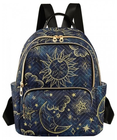 Sun Moon Boho Cosmos Astrology Mini Backpack Purse for Women Travel Bag Fashion Daypack Back Pack Shoulder Bag Multicolor Med...