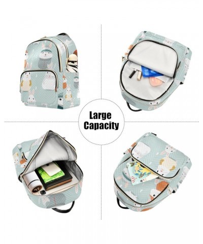 Mini Backpack Purse for Women, Winter Rabbit Travel Bag Casual Daypack Shoulder Bag Small $16.63 Backpacks