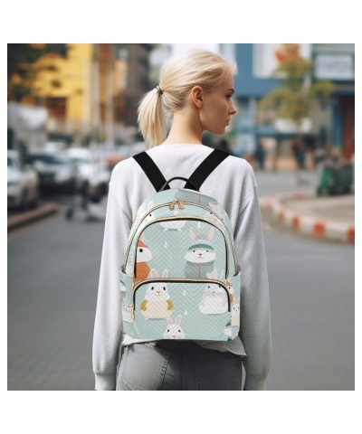 Mini Backpack Purse for Women, Winter Rabbit Travel Bag Casual Daypack Shoulder Bag Small $16.63 Backpacks