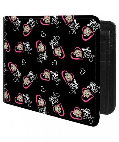 Unique Desige Pattern - Dogs and Love Heart Pattern, Slim Front Pocket Wallet Billfold RFID Blocking $11.46 Wallets