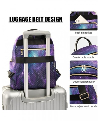 Purple Cloud Nebula Women Backpack Purse Ladies Fashion Shoulder Bag Daypack Travel Bag 10L Small $18.19 Backpacks