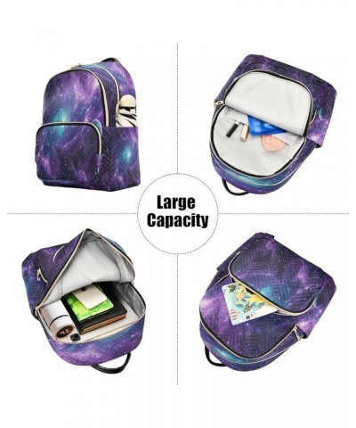 Purple Cloud Nebula Women Backpack Purse Ladies Fashion Shoulder Bag Daypack Travel Bag 10L Small $18.19 Backpacks