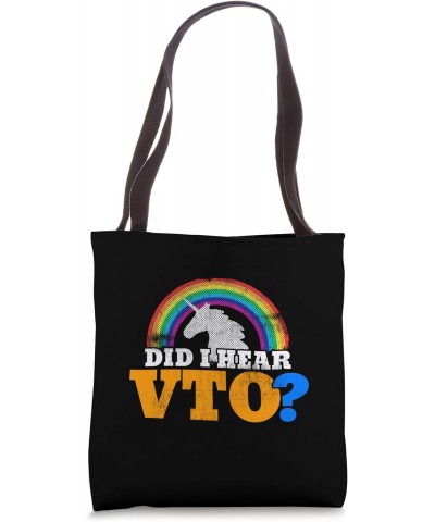 Did I Hear VTO? Unicorn and Rainbow Tote Bag $13.91 Totes