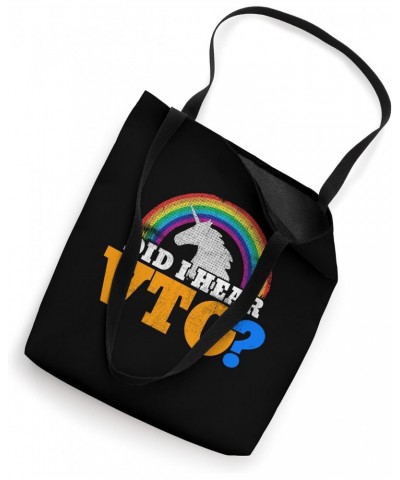 Did I Hear VTO? Unicorn and Rainbow Tote Bag $13.91 Totes