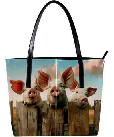 Tote Bag, Large Tote Bag, Women's Tote Handbags, Pig Cage Cartoon Plants, Totes for Women Design 44 $23.21 Totes