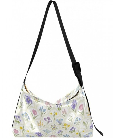 Spring Garden Flowers Rainbow Medallion Adults Crossbody Wallet Purse Trendy Men Sling Bags Crossbody Over The Shoulder Bag $...