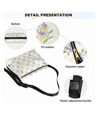 Spring Garden Flowers Rainbow Medallion Adults Crossbody Wallet Purse Trendy Men Sling Bags Crossbody Over The Shoulder Bag $...