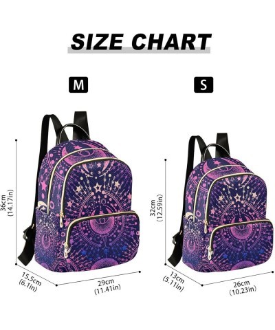 Alchemy Magical Astrology Mini Backpack Fashion Backpack Purse for Women,Handbag Shoulder Bag Casual Daypack, Ladies Gift for...