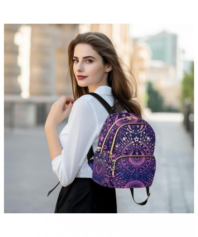 Alchemy Magical Astrology Mini Backpack Fashion Backpack Purse for Women,Handbag Shoulder Bag Casual Daypack, Ladies Gift for...