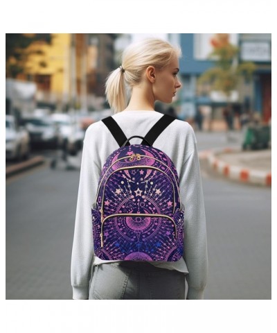 Alchemy Magical Astrology Mini Backpack Fashion Backpack Purse for Women,Handbag Shoulder Bag Casual Daypack, Ladies Gift for...