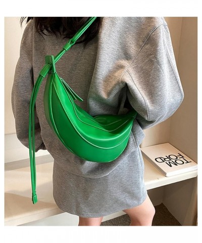 Dumpling Bag for Women Trendy Designer Crossbody Bucket Handbag Soft Shoulder Bag Satchel Purses Green $17.48 Shoulder Bags