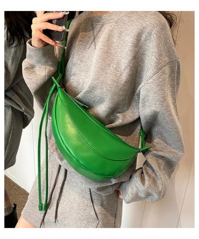 Dumpling Bag for Women Trendy Designer Crossbody Bucket Handbag Soft Shoulder Bag Satchel Purses Green $17.48 Shoulder Bags