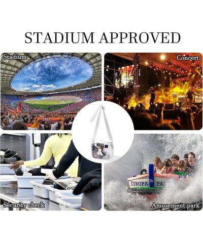 Clear Bag Stadium Approved, Crossbody Transparent Bag for Concerts Sports Events, Purses for Men & Women White a $9.89 Crossb...