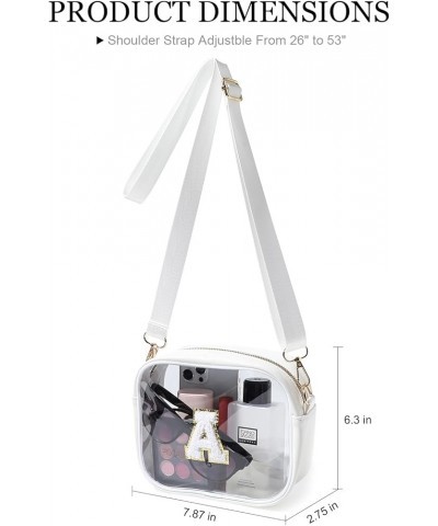 Clear Bag Stadium Approved, Crossbody Transparent Bag for Concerts Sports Events, Purses for Men & Women White a $9.89 Crossb...