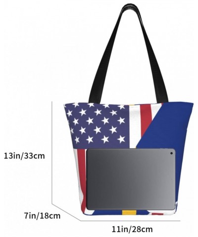 America Nauru Friendship Flag Women'S Casual One Shoulder Carry Shopping Bag Large Capacity Working Storage Handbag $17.58 Sh...