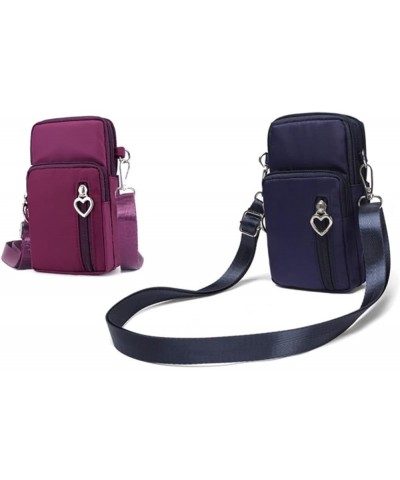 2pcs Running Bag Womens Crossbody Purse Cell Phone Wallet Mini Crossbody Bags Crossbody Bags for Neck Purplex2pcs $8.39 Cross...