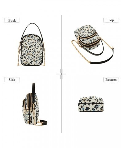 Abstract Flowers Cartoon Mini Bag with Strap PU Leather Quilted Designers Wallet Bags over Shoulder Handbags Abstract Flowers...