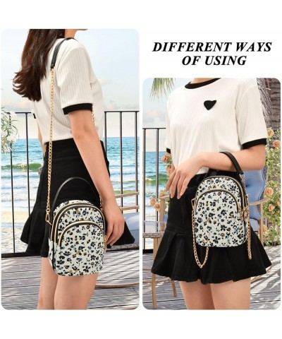 Abstract Flowers Cartoon Mini Bag with Strap PU Leather Quilted Designers Wallet Bags over Shoulder Handbags Abstract Flowers...