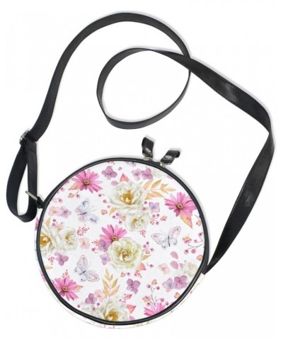 Round Crossbody Bags For Women Multi Purpose Crossbody Bag Phone Purses Traveling Cross Body Bag Shoulder Bags Color 1 $10.82...