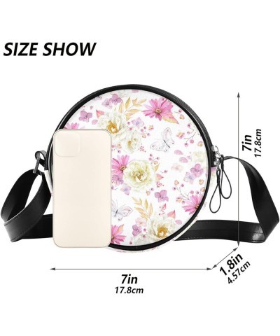 Round Crossbody Bags For Women Multi Purpose Crossbody Bag Phone Purses Traveling Cross Body Bag Shoulder Bags Color 1 $10.82...