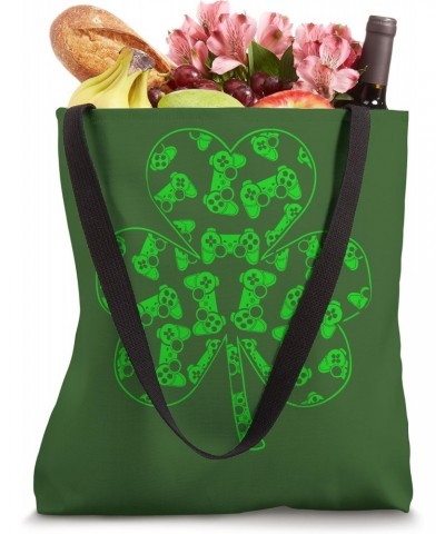 Video Game Controllers Inside Shamrock St. Patrick's Day Tote Bag $12.97 Totes