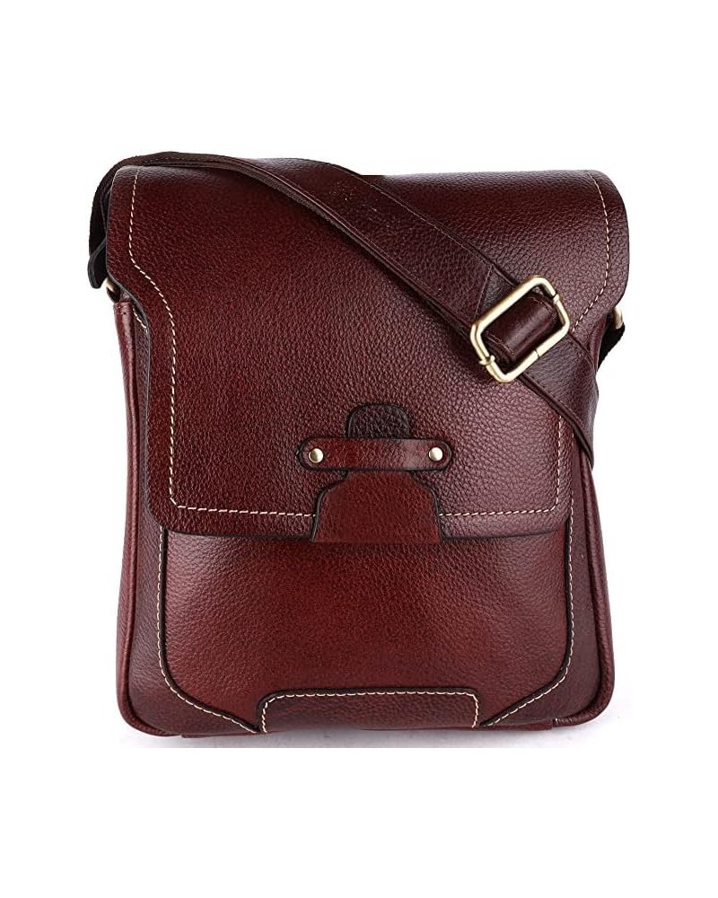 Real Leather Crossbody Bags for Women Travel Purse Crossover, Long Over the Shoulder Sling Womens Purses Maroon $33.59 Crossb...