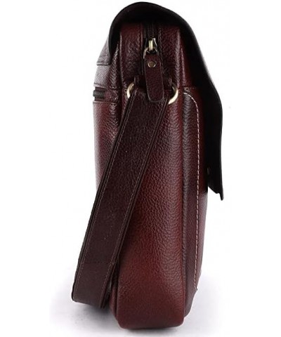 Real Leather Crossbody Bags for Women Travel Purse Crossover, Long Over the Shoulder Sling Womens Purses Maroon $33.59 Crossb...