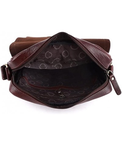 Real Leather Crossbody Bags for Women Travel Purse Crossover, Long Over the Shoulder Sling Womens Purses Maroon $33.59 Crossb...