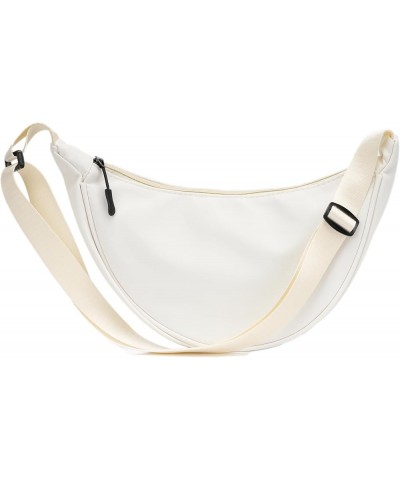 Crescent Bag Crossbody Dumpling Bag Croissant Bag Half Moon Bag for Women Men Beige $6.83 Crossbody Bags