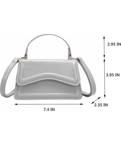 Stylish and Simple Crossbody Bag Small Square bag Purses for Women Satchel Shoulder bag Bag Purse 1silvery $14.70 Satchels